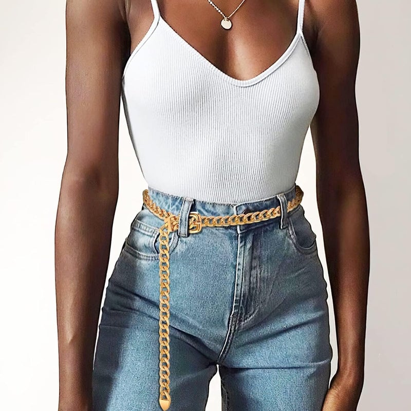 WHIPPY Waist Chain Belt Women Ladies Adjustable Body Waist Link Belts for Jeans Dresses - Image 5